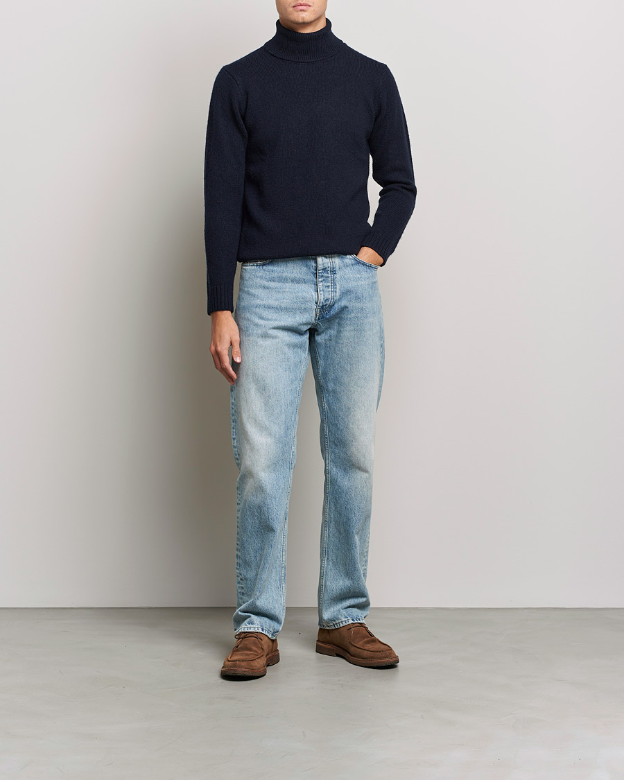 Herren | Pullover | Peregrine | Maker's Stitch Merino Polo Navy