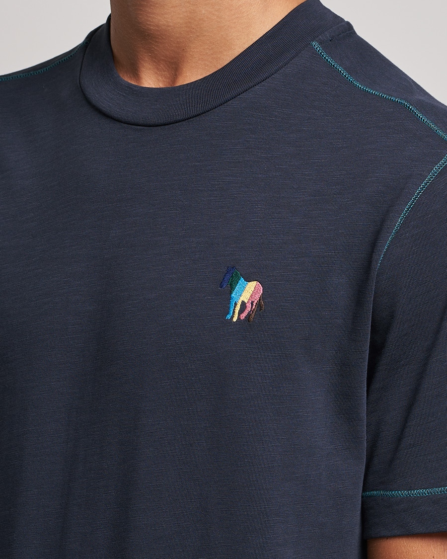 Herren | T-Shirts | PS Paul Smith | Zebra Organic Cotton T-Shirt Navy