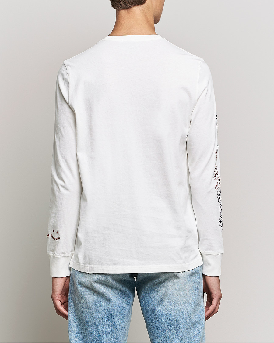 Herren | T-Shirts | PS Paul Smith | Happy Face Long Sleeve T-Shirt White