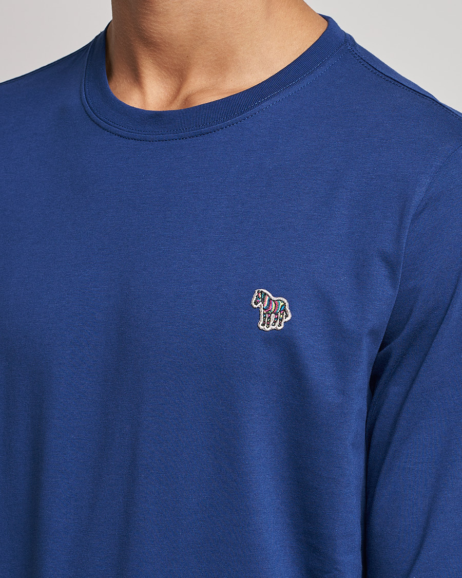 Herren | T-Shirts | PS Paul Smith | Zebra Organic Cotton Long Sleeve T-Shirt Navy
