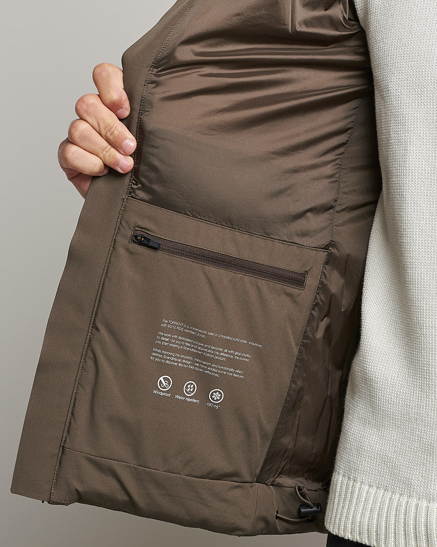 Herren | Jacken | Scandinavian Edition | Torrent Hooded Puffer Jacket Major Brown