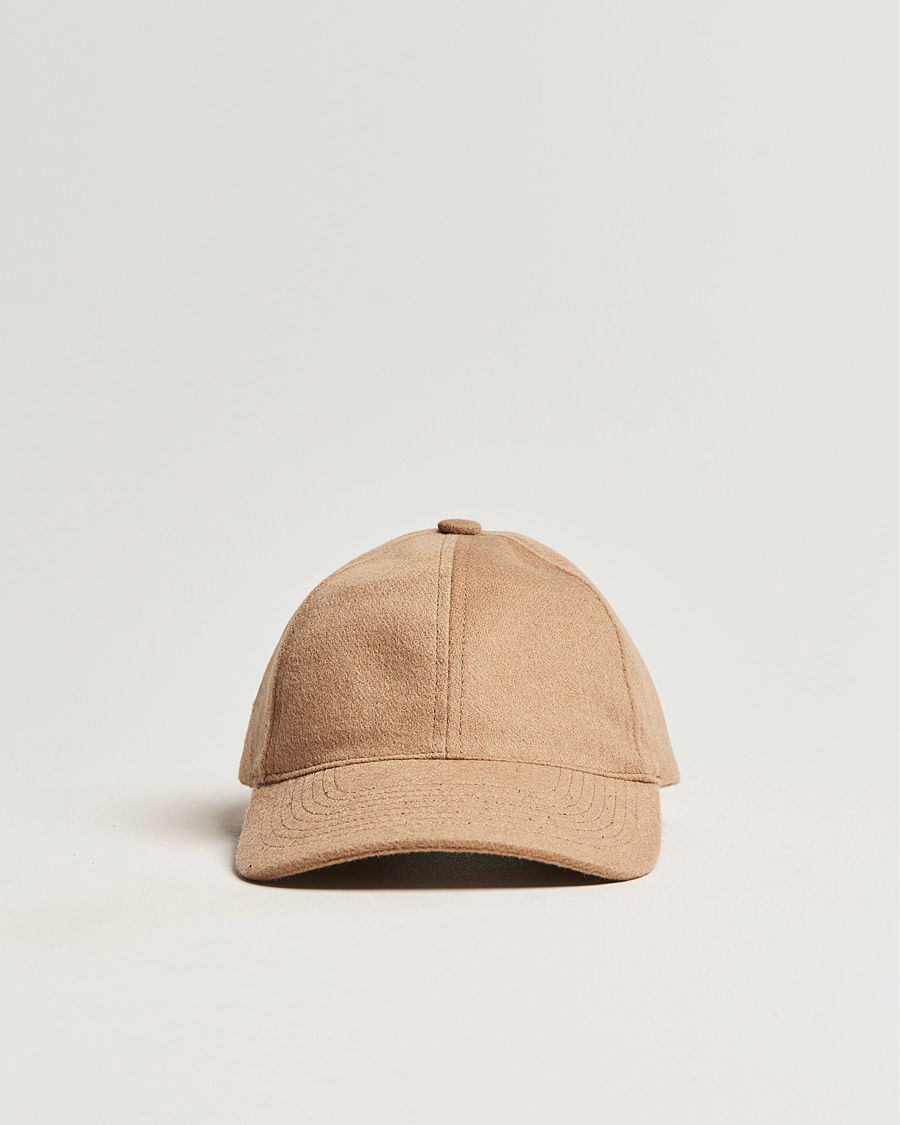 Herren | Hüte & Mützen | Varsity Headwear | Cashmere Soft Front Baseball Cap Camel