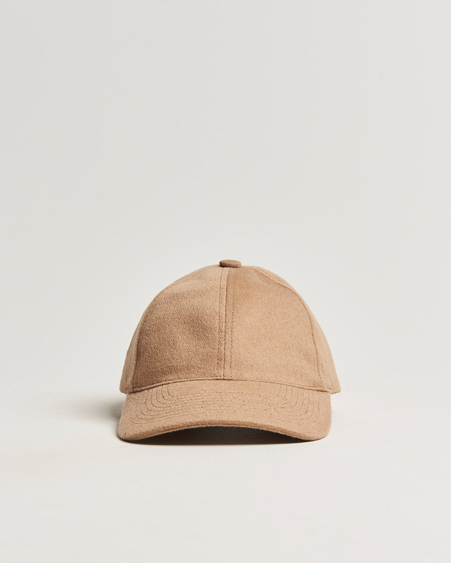 Herren | Hüte & Mützen | Varsity Headwear | Cashmere Soft Front Baseball Cap Camel