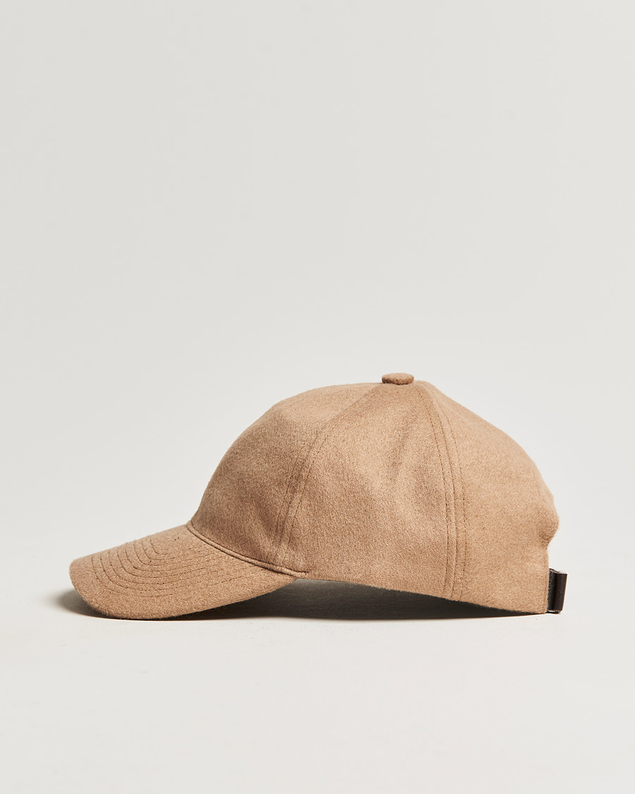 Herren | Hüte & Mützen | Varsity Headwear | Cashmere Soft Front Baseball Cap Camel