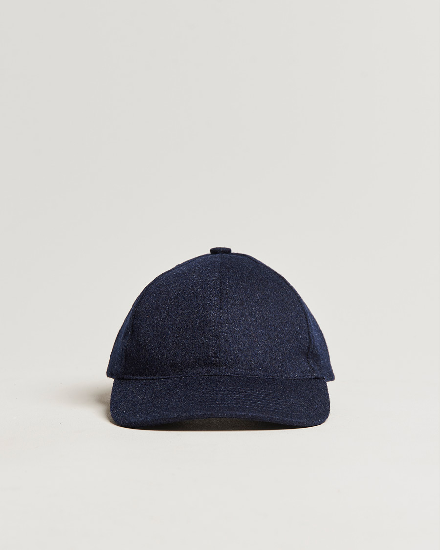 Herren | Hüte & Mützen | Varsity Headwear | Cashmere Soft Front Baseball Cap Royal Blue