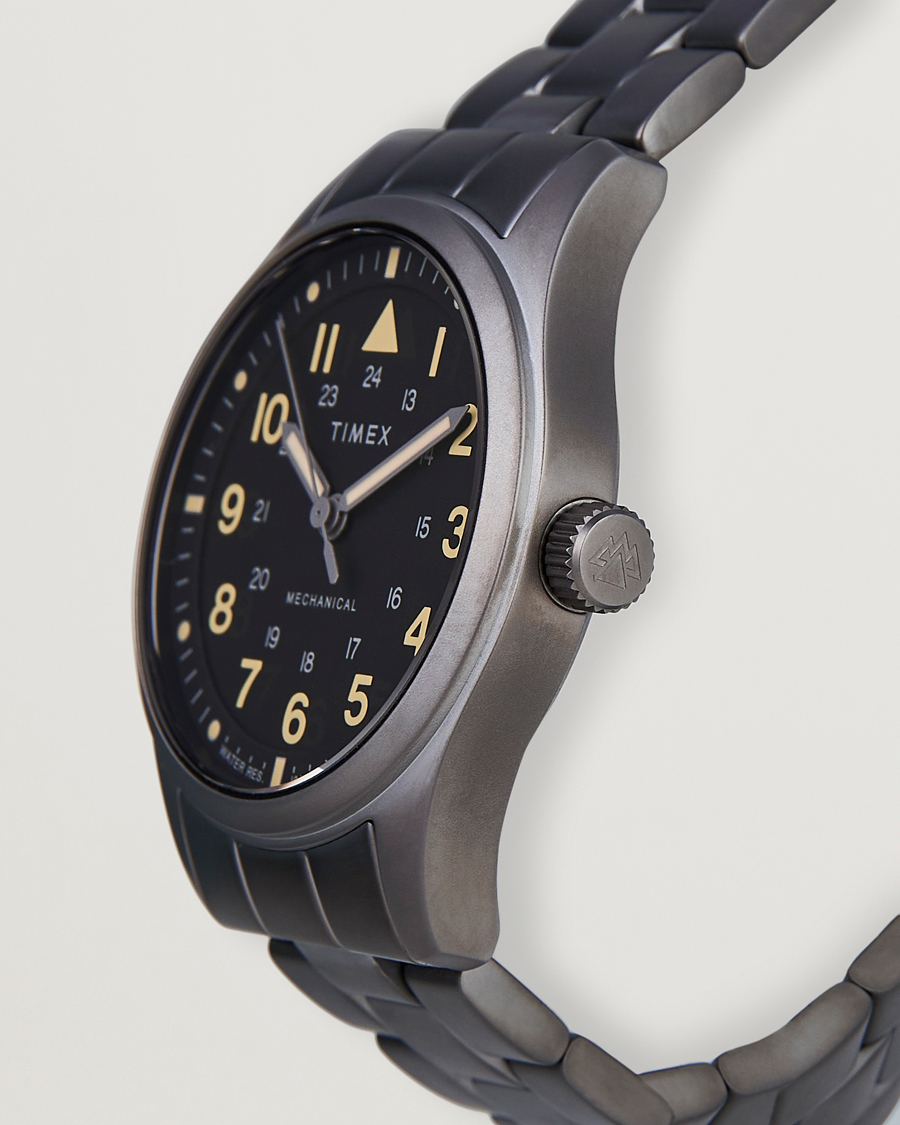 Herren | Edelstahlarmband | Timex | Field Post Mechanical Watch 38mm Gunmetal Finish