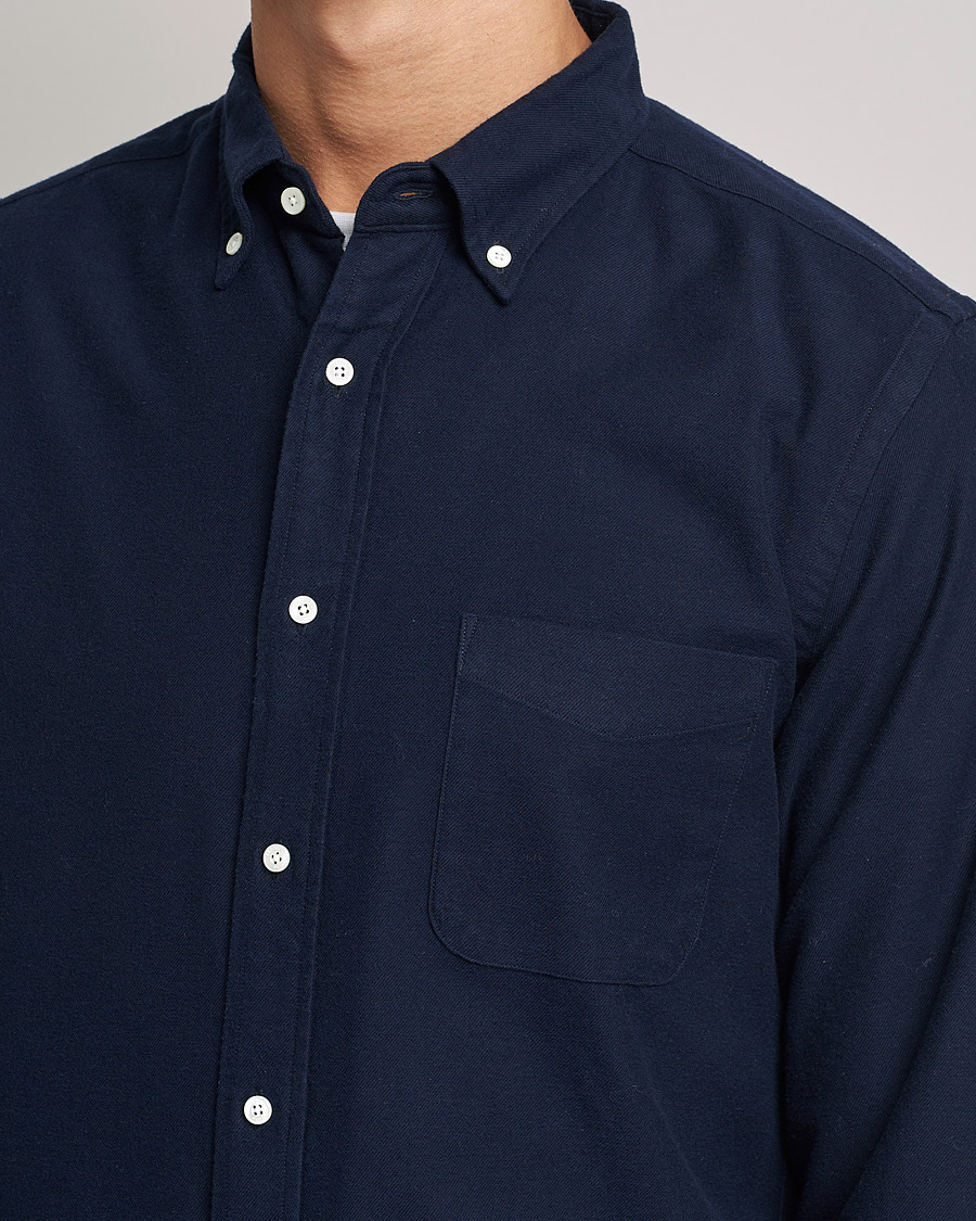 Herren | Hemden | BEAMS PLUS | Flannel Button Down Shirt Navy