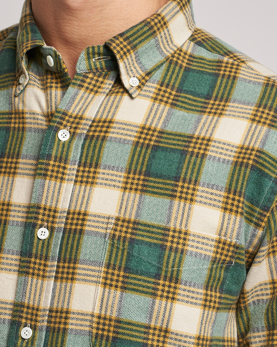 Herren | Hemden | BEAMS PLUS | Flannel Button Down Shirt Green Check