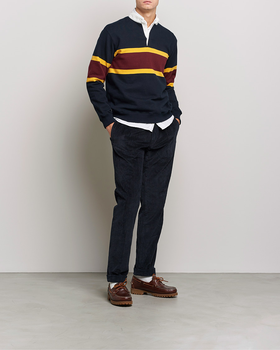 Herren | | BEAMS PLUS | Stand Collar Rugger Navy