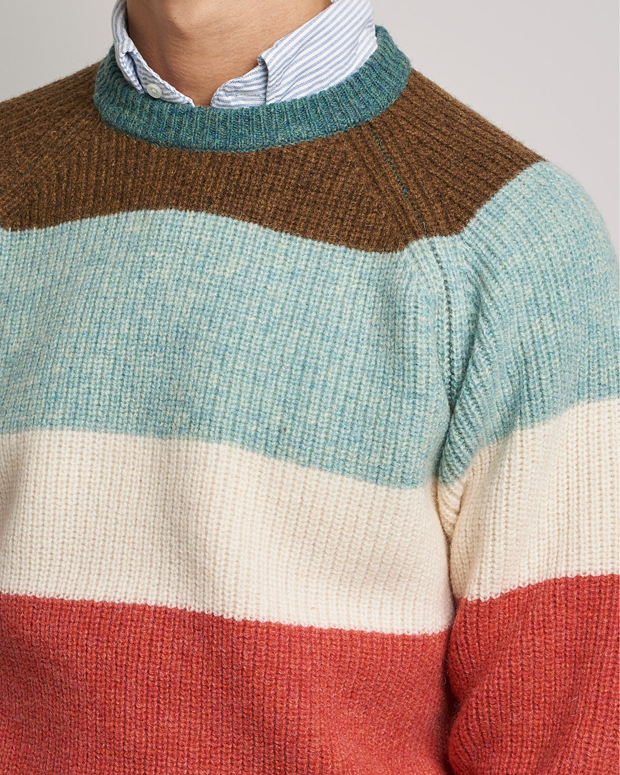 Herren | Pullover | BEAMS PLUS | Block Stripe Sweater Multi Stripe