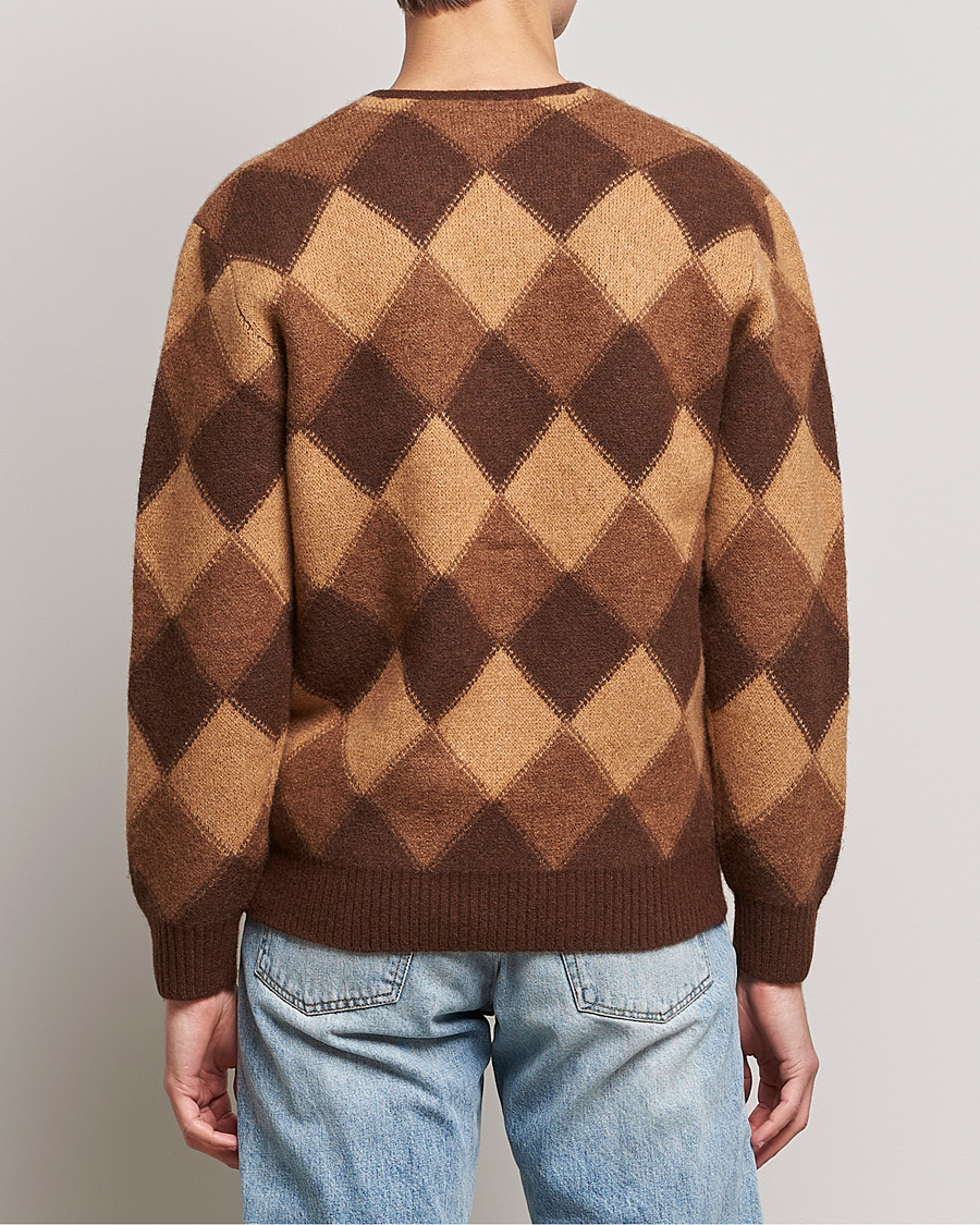 Herren | Pullover | BEAMS PLUS | Argyle Jacquard Cardigan Brown 