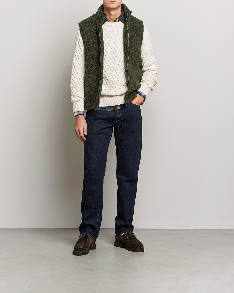 Herren | Jacken | BEAMS PLUS | Boa Fleece Vest Forest Green