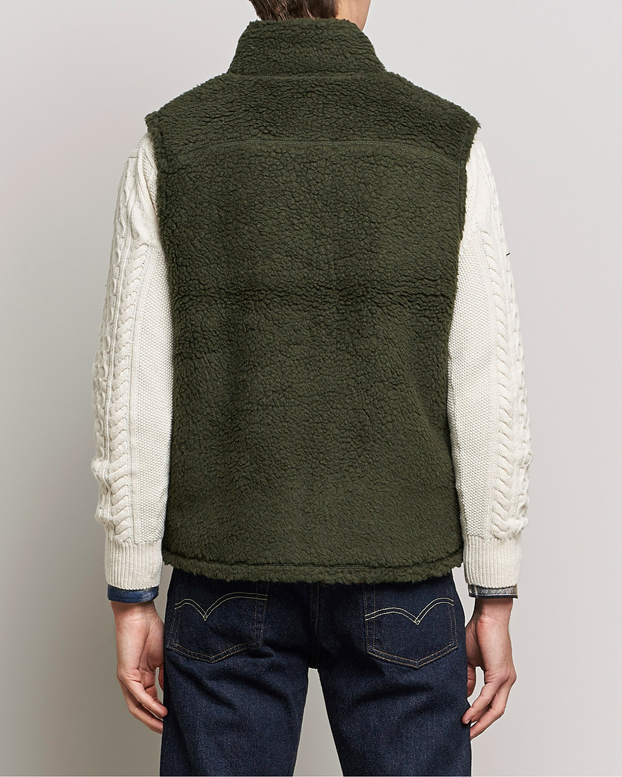 Herren | Jacken | BEAMS PLUS | Boa Fleece Vest Forest Green