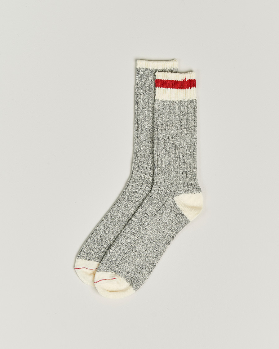 Herren |  | BEAMS PLUS | Rag Socks Grey/Red