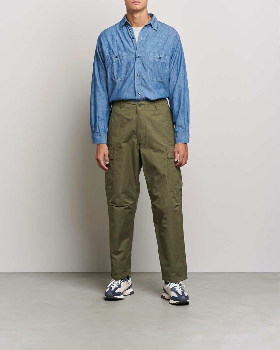 Herren | Hosen | orSlow | Vintage Fit 6 Pocket Cargo Pants Army Green