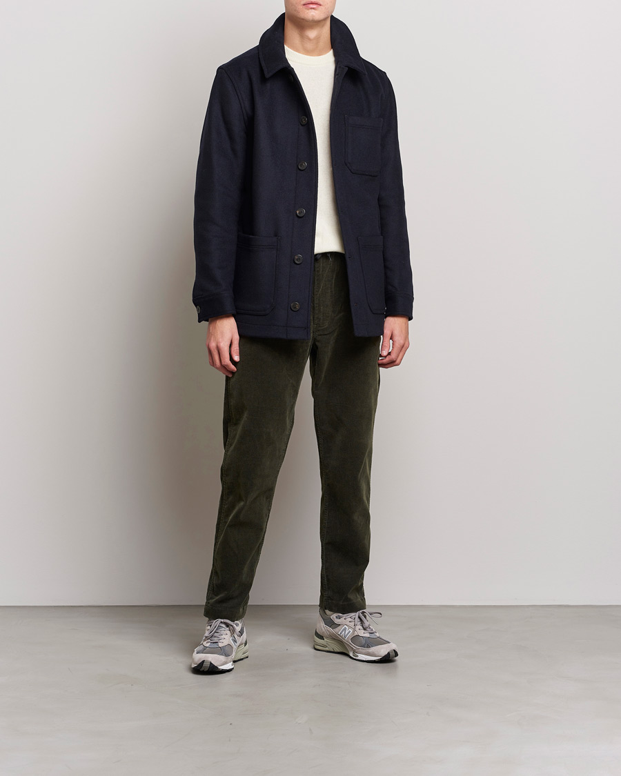 Herren | Hosen | orSlow | New Yorker Corduroy Pants Army Green