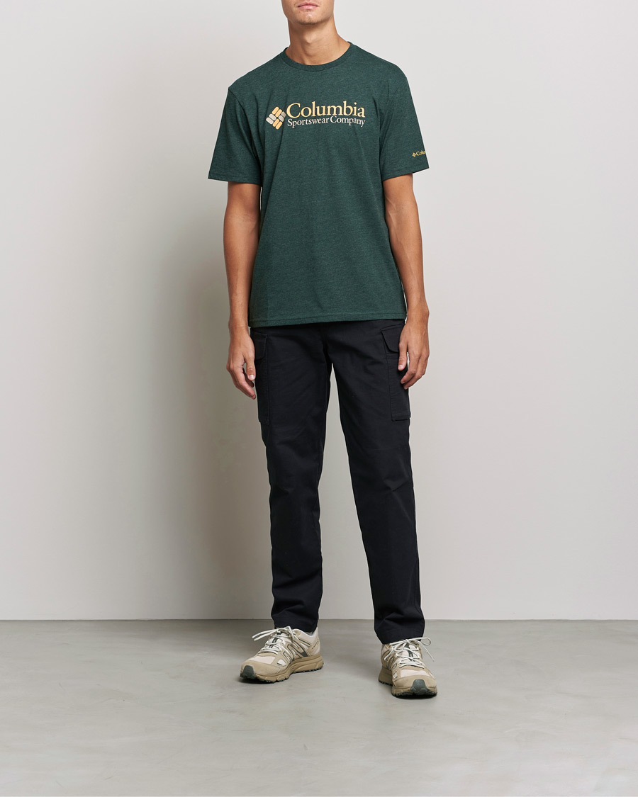 Herren | American Heritage | Columbia | Basic Logo Short Sleeve T-Shirt Spruce Heather