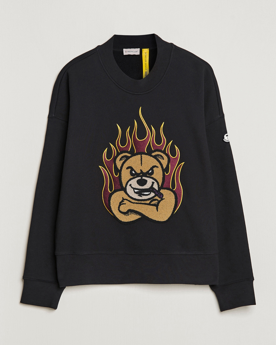 Herren | Pullover | Moncler Genius | 8 Palm Angels Bear Motif Sweatshirt Black