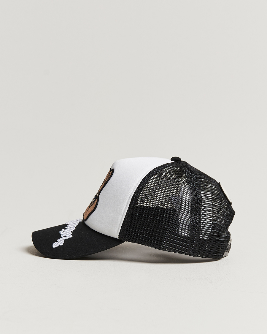 Herren | 8 Moncler Genius Palm Angels Bear Motif Baseball Cap White/Black | Moncler Genius | 8 Palm Angels Bear Motif Baseball Cap White/Black