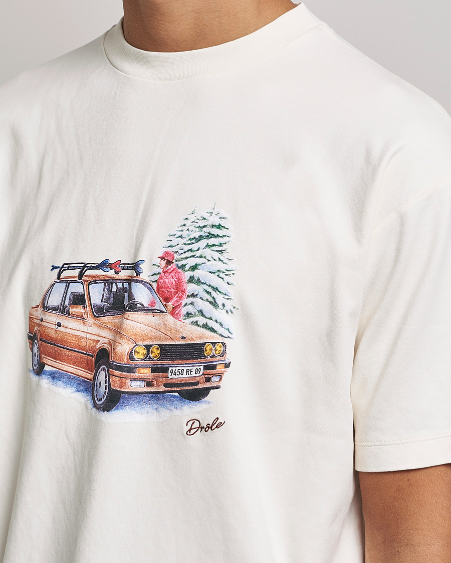 Herren | T-Shirts | Drôle de Monsieur | Departe Ski T-Shirt Cream