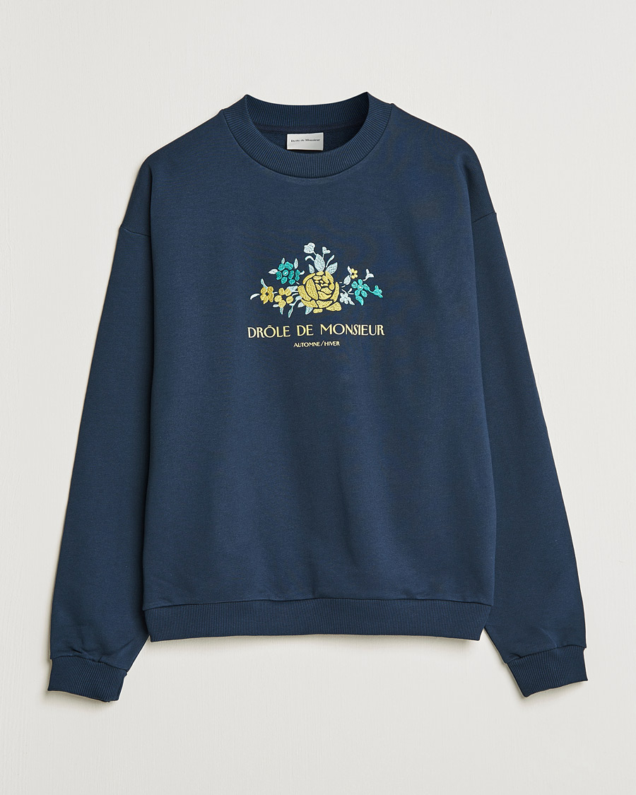 Herren | Pullover | Drôle de Monsieur | Fleur Sweatshirt Navy