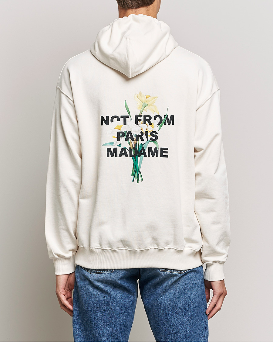 Herren | Pullover | Drôle de Monsieur | Fleur Slogan Hoodie Off White
