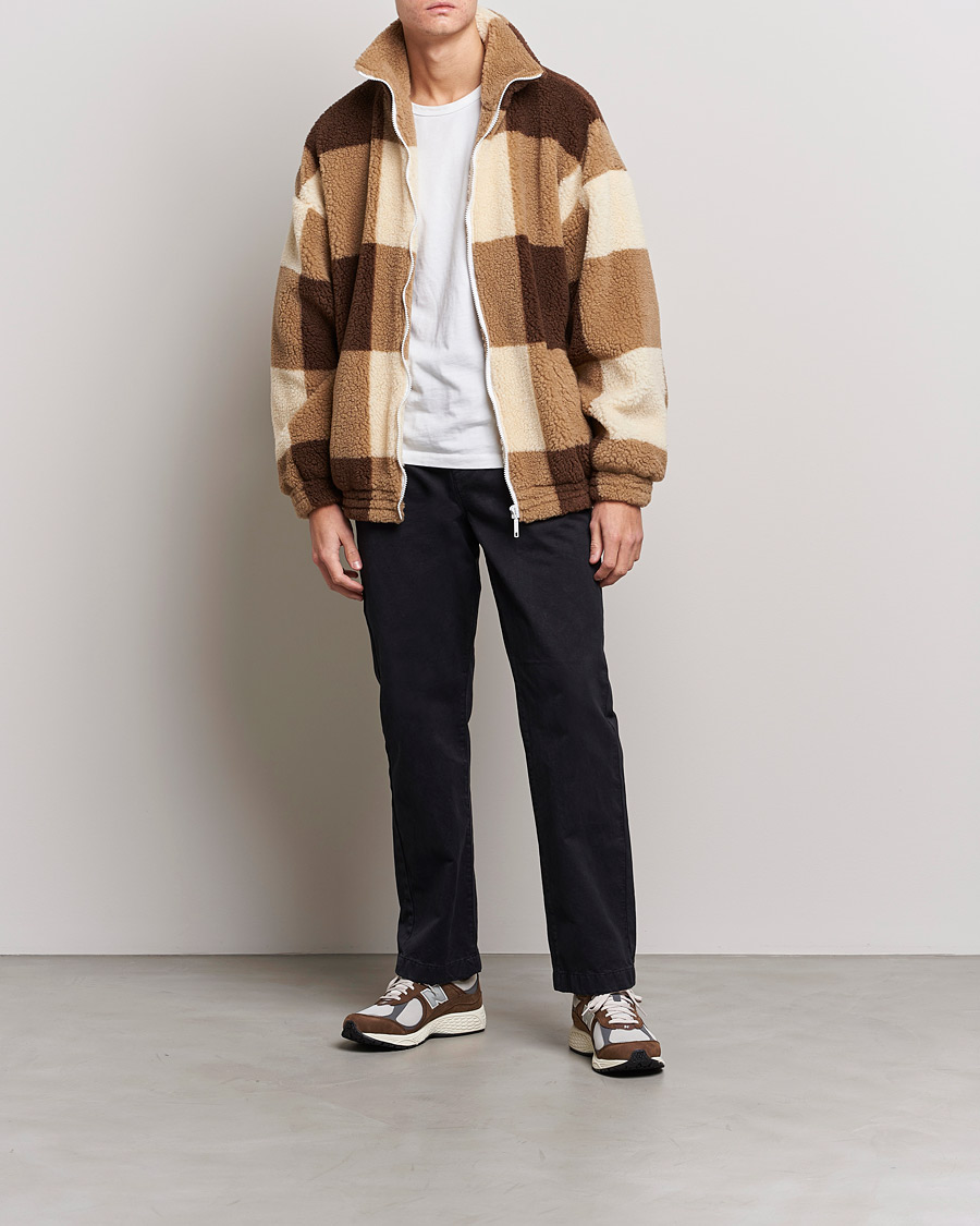 Herren | Jacken | Drôle de Monsieur | Teddy Fleece Jacket Brown/Beige