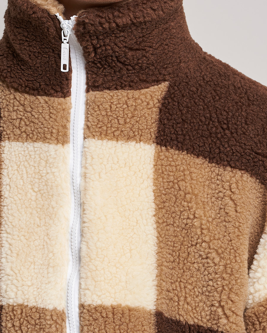 Herren | Jacken | Drôle de Monsieur | Teddy Fleece Jacket Brown/Beige