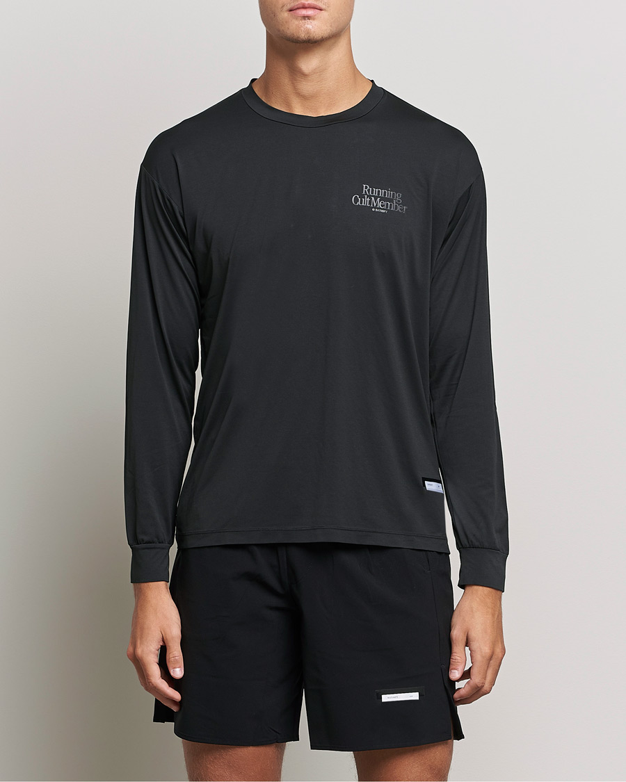 Herren | T-Shirts | Satisfy | AuraLite Long Sleeve T-Shirt Black