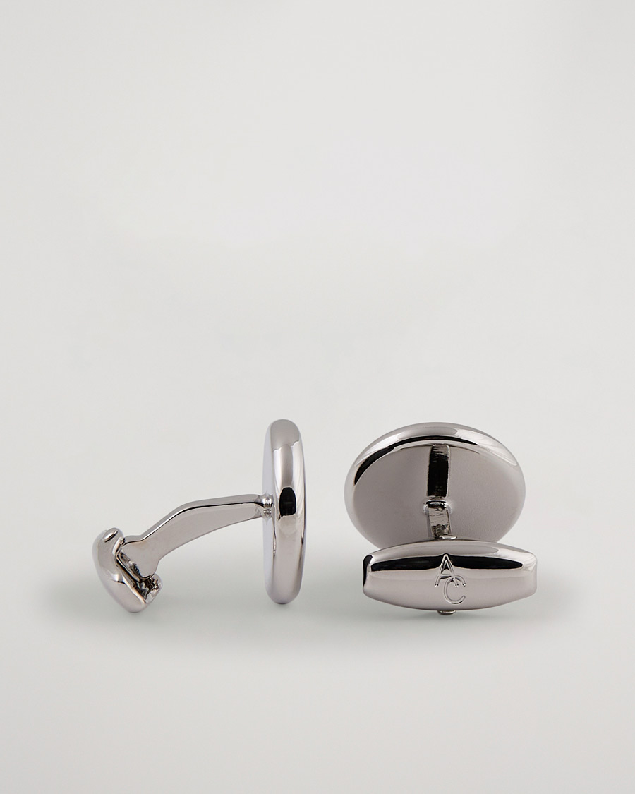 Herren | Manschettenknöpfe | Amanda Christensen | Cufflink & Shirt Studs Set Black/Silver