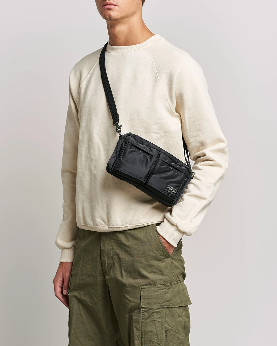 Herr | Accessoarer | Porter-Yoshida & Co. | Tanker Small Shoulder Bag Black