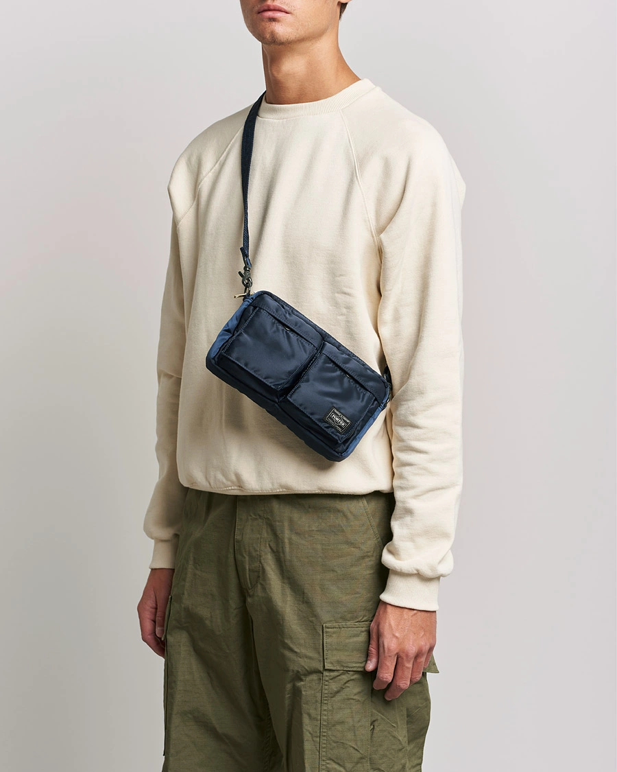 Herren | Schultertaschen | Porter-Yoshida & Co. | Tanker Small Shoulder Bag Iron Blue