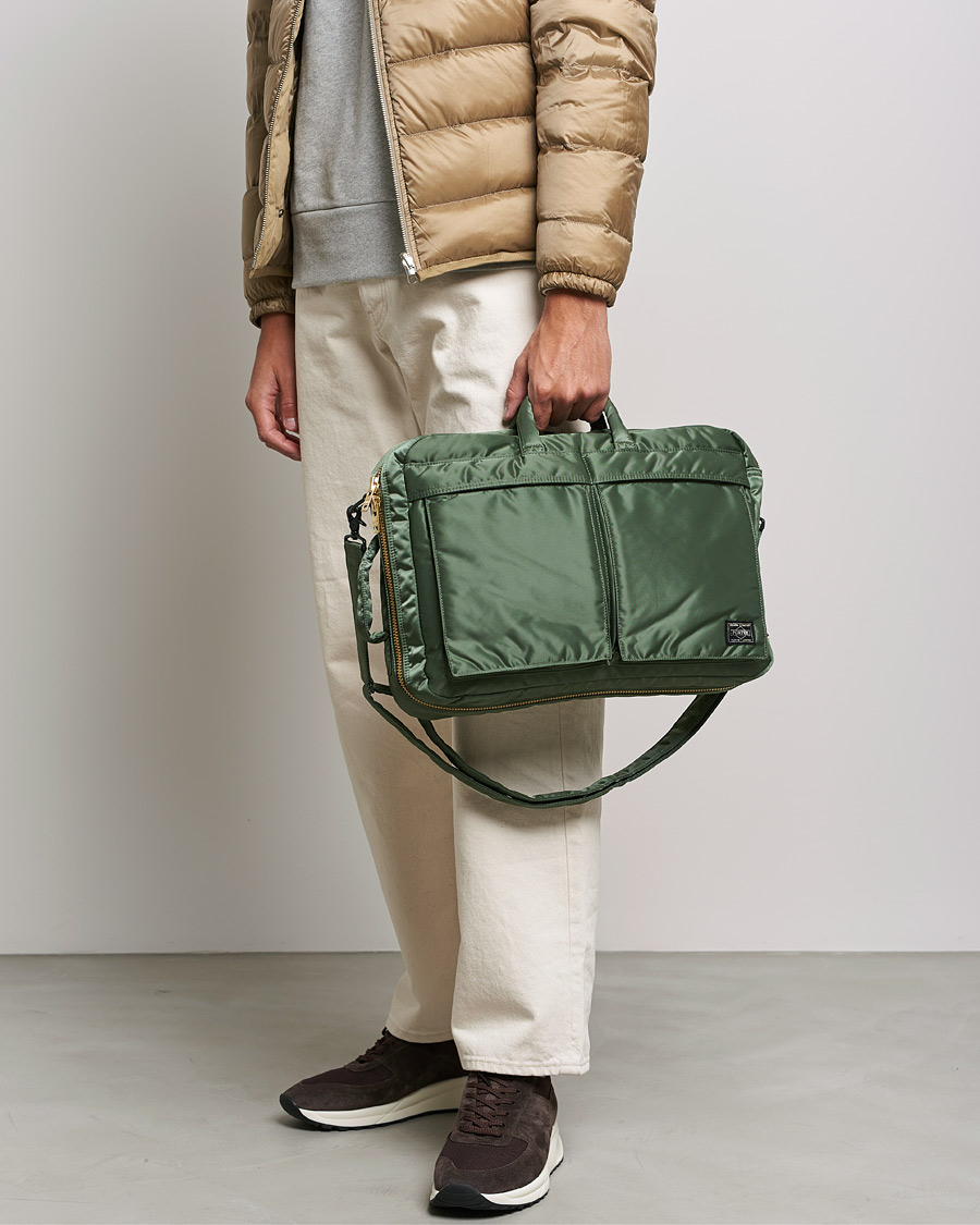 Herren | Neue Produktbilder | Porter-Yoshida & Co. | Tanker 3Way Briefcase Sage Green