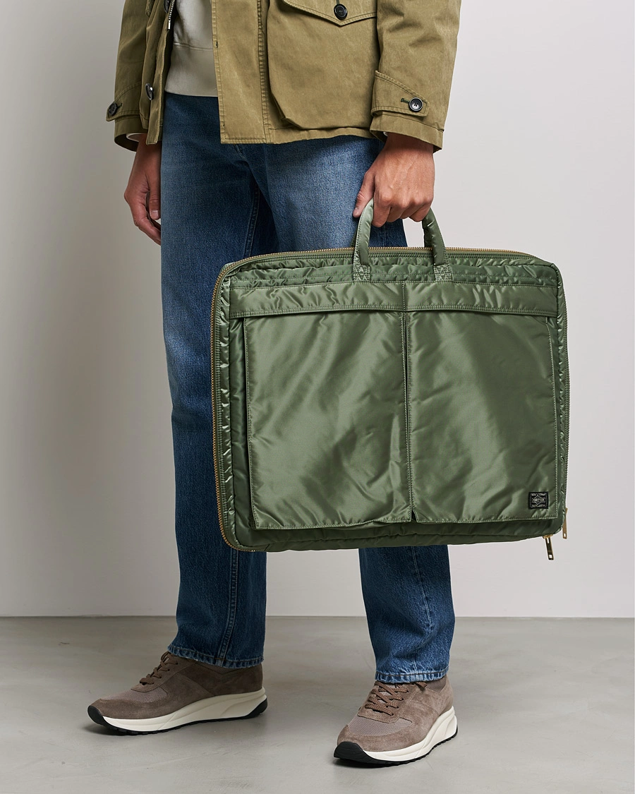 Herren | Kleidertaschen | Porter-Yoshida & Co. | Tanker Garment Bag Sage Green