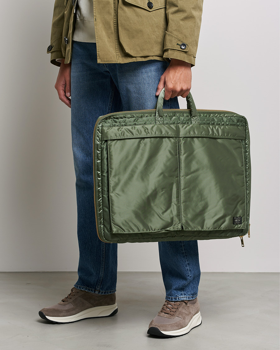 Herren | Kleidertaschen | Porter-Yoshida & Co. | Tanker Garment Bag Sage Green