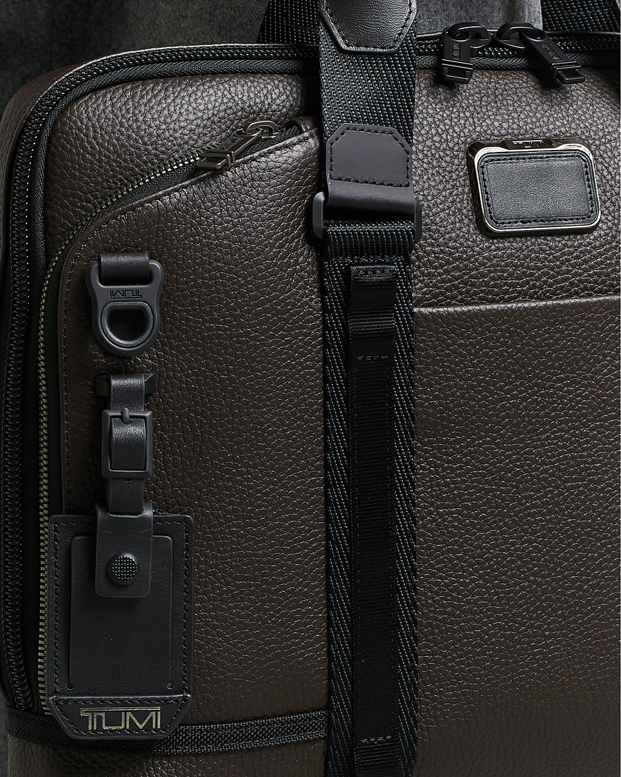 Herren | Taschen | TUMI | Alpha Bravo Acadamy Leather Brief Dark Brown