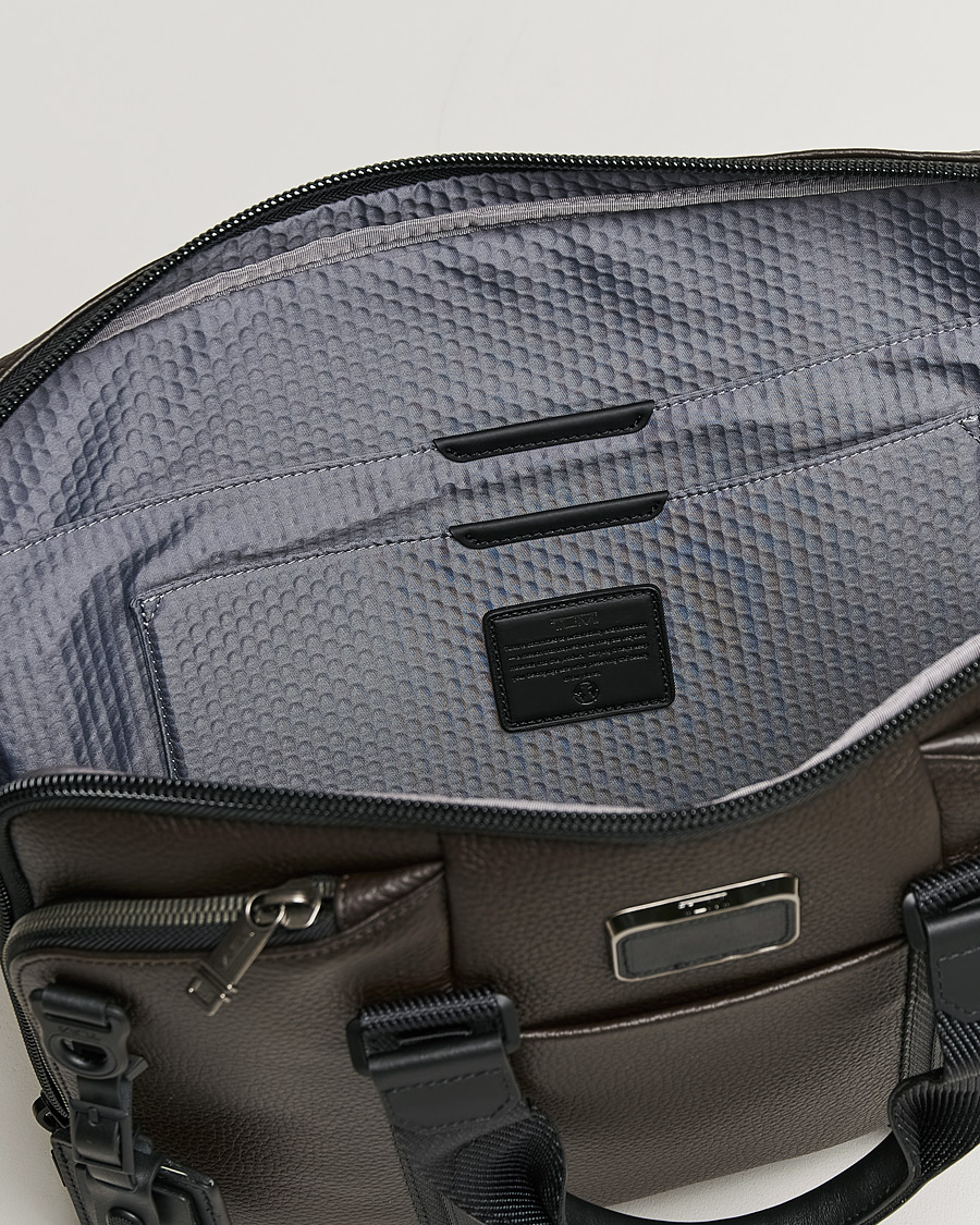 Herren | Taschen | TUMI | Alpha Bravo Acadamy Leather Brief Dark Brown