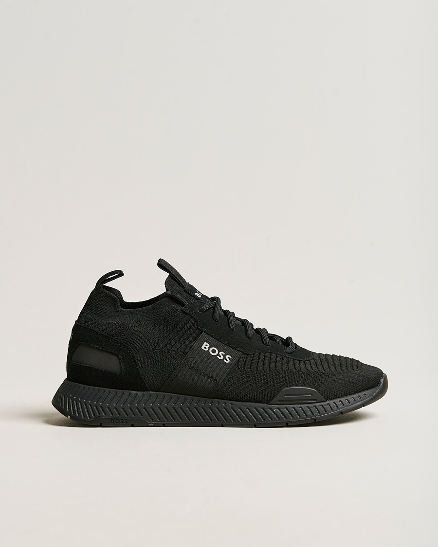 Herren | Titanium Running Sneaker Black | BOSS BLACK | Titanium Running Sneaker Black