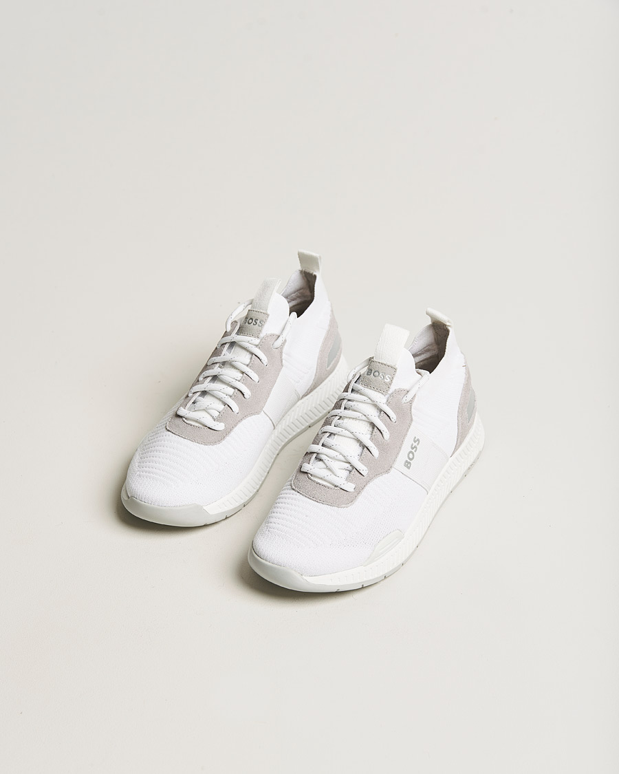 Herren | Laufschuhe Sneaker | BOSS | Titanium Running Sneaker White