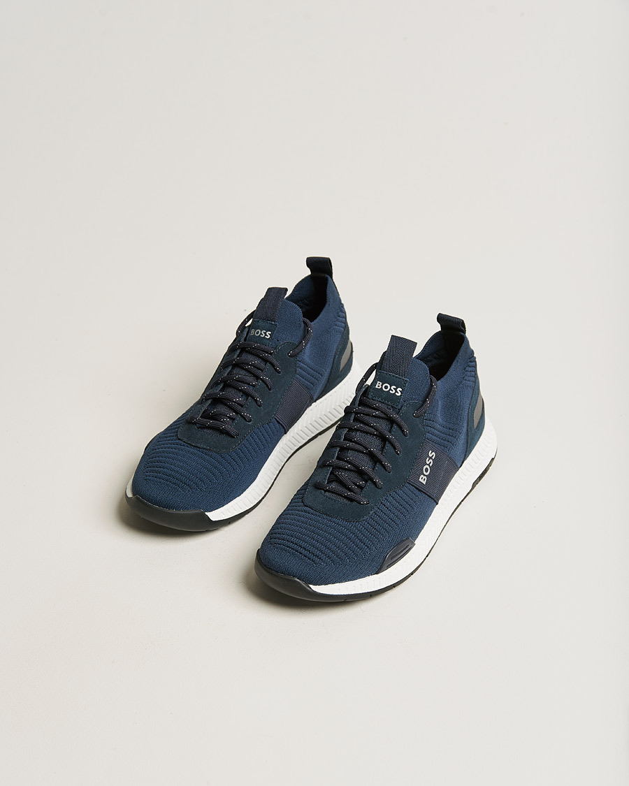 Herren |  | BOSS | Titanium Running Sneaker Dark Blue