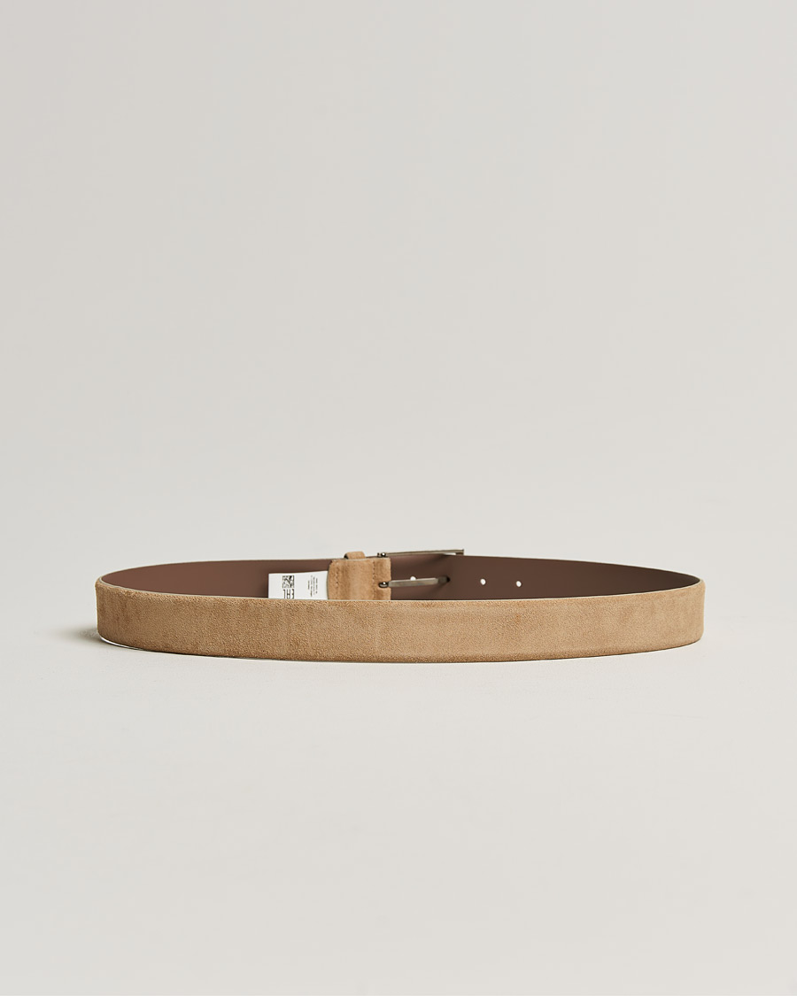 Herren | Sale accessoires | BOSS BLACK | Calindo Suede Belt Medium Brown