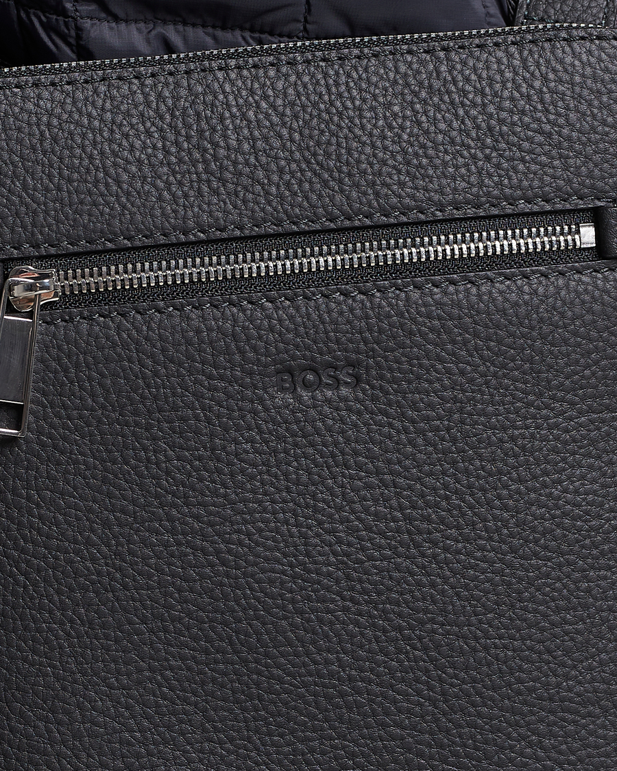 Herren | Taschen | BOSS BLACK | Crosstown Leather Bag Black