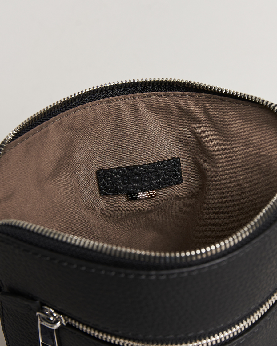 Herren | Taschen | BOSS BLACK | Crosstown Leather Bag Black