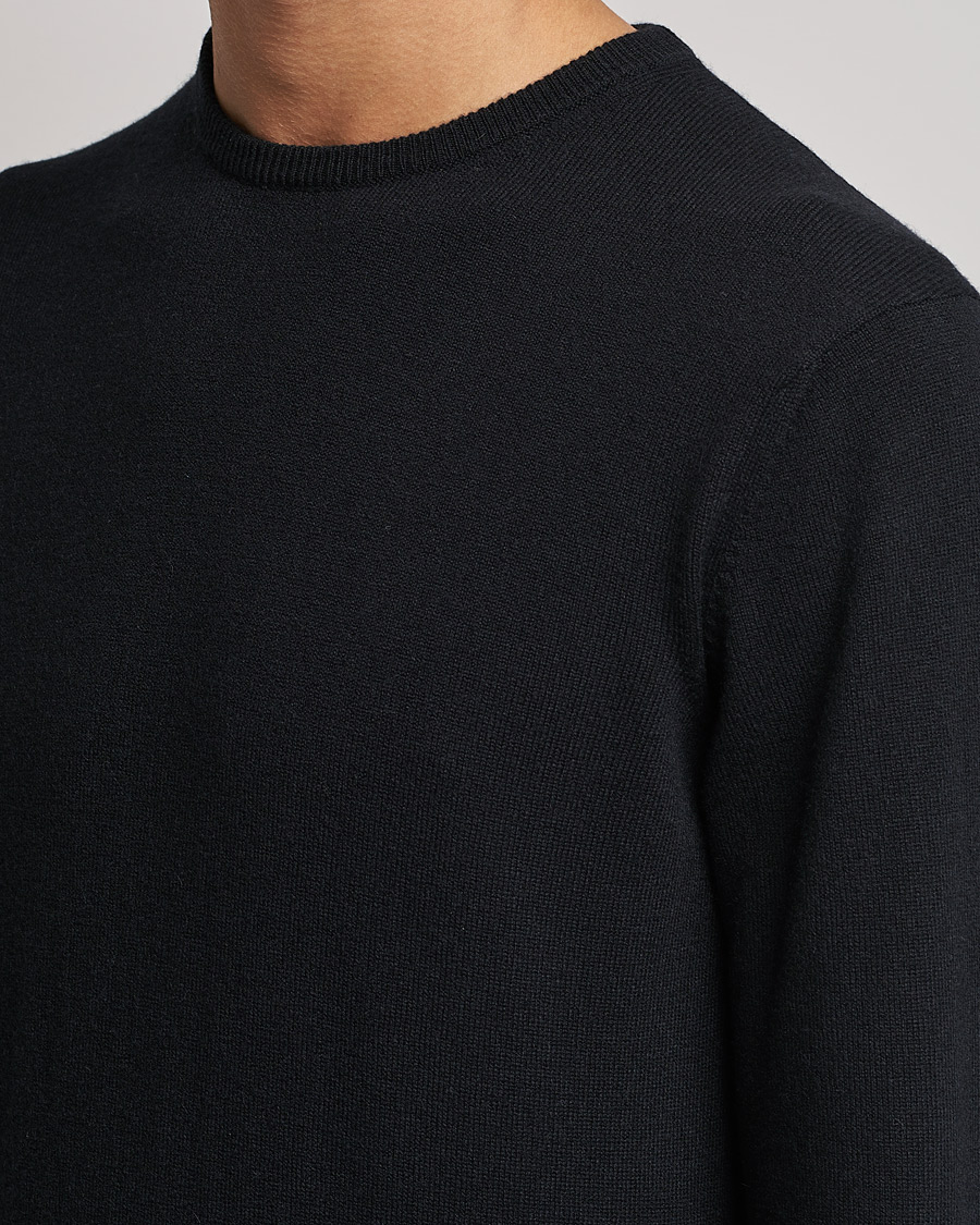 Herren | Pullover | Piacenza Cashmere | Cashmere Crew Neck Sweater Black