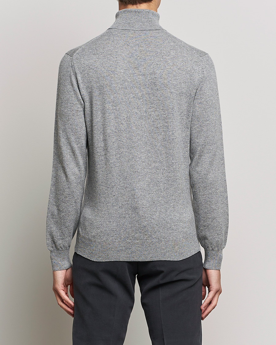 Herren | Pullover | Piacenza Cashmere | Cashmere Rollneck Sweater Light Grey