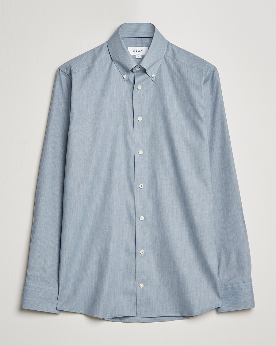 Herren | Hemden | Eton | Wrinkle Free Button Down Oxford Shirt Light Blue