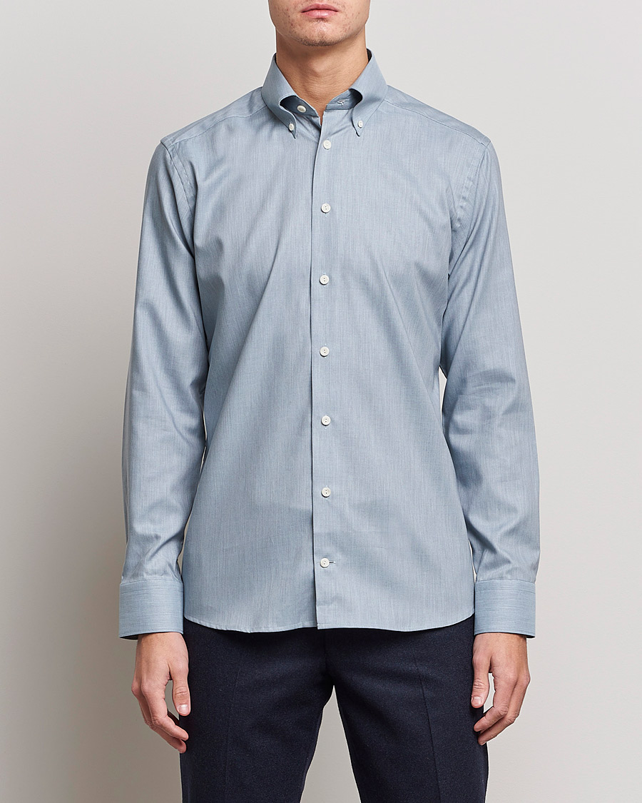 Herren | Hemden | Eton | Wrinkle Free Button Down Oxford Shirt Light Blue