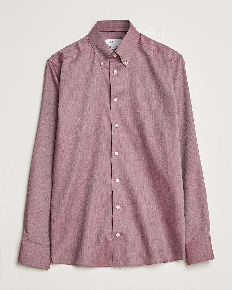 Herren | Hemden | Eton | Wrinkle Free Button Down Oxford Shirt Red