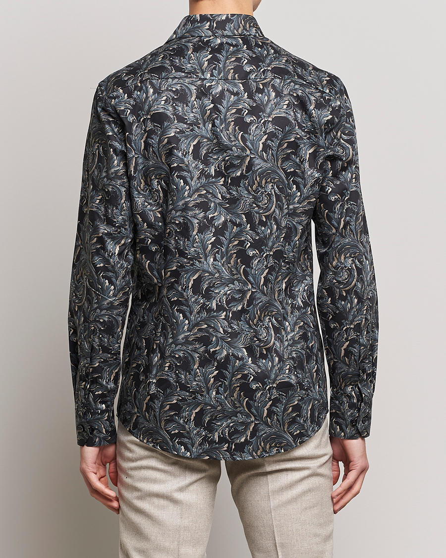 Herren | Hemden | Eton | Floral  Signature Twill Shirt Black