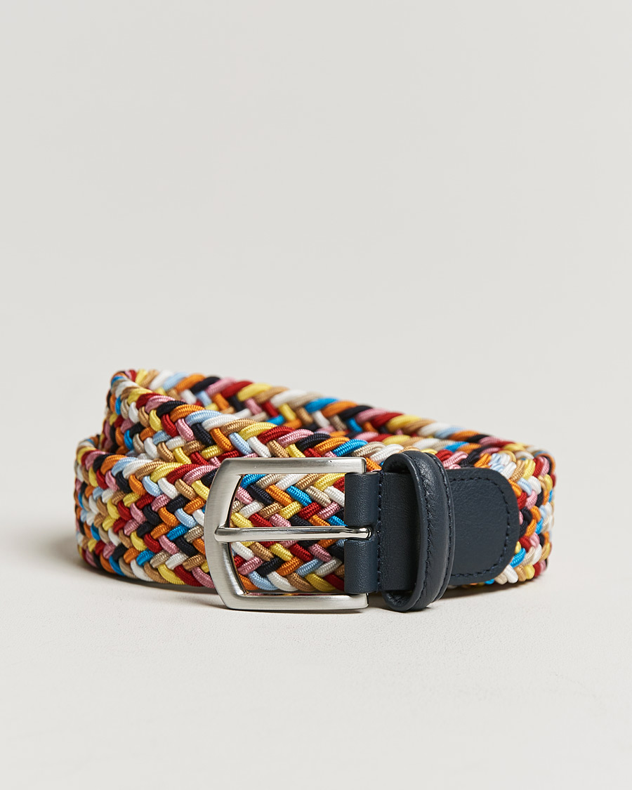 Herren | Gürtel | Anderson's | Stretch Woven 3,5 cm Belt Multi